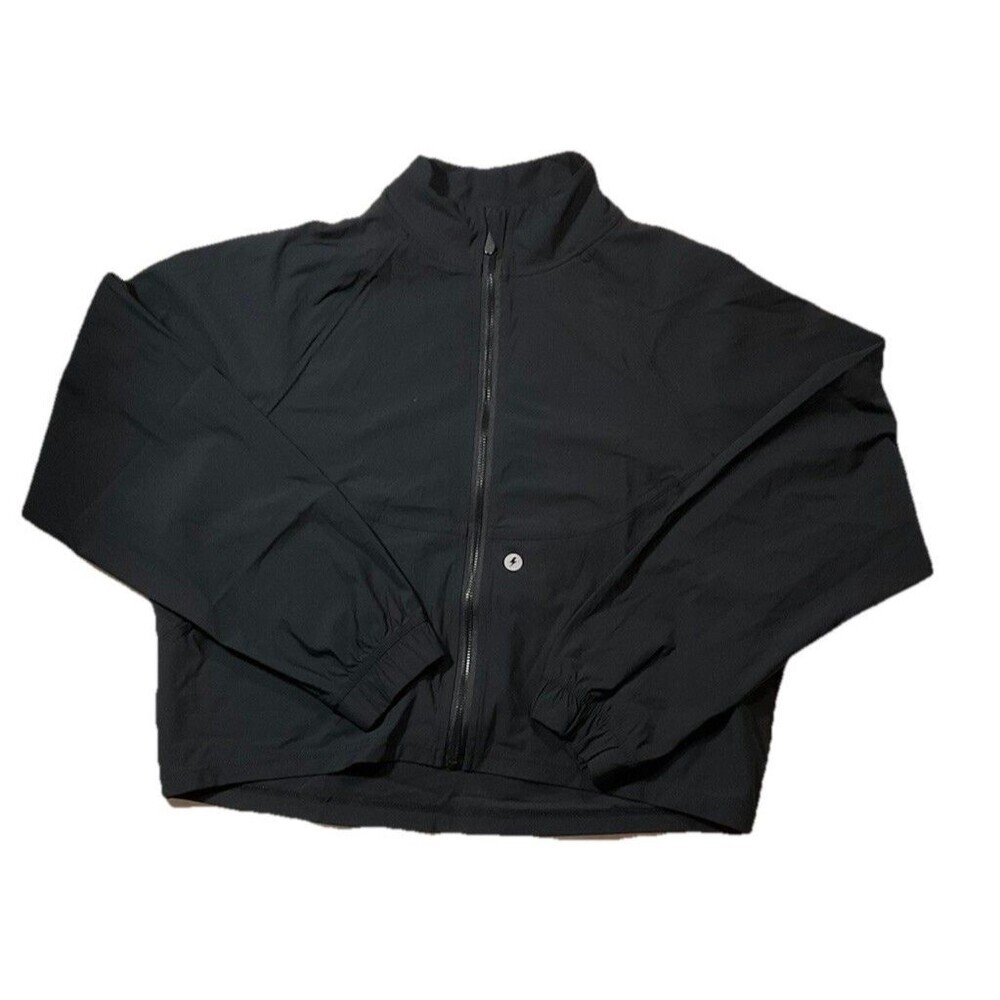 Powercut After Class Aesthetic Crop Black‎ Track Jacket M/L
